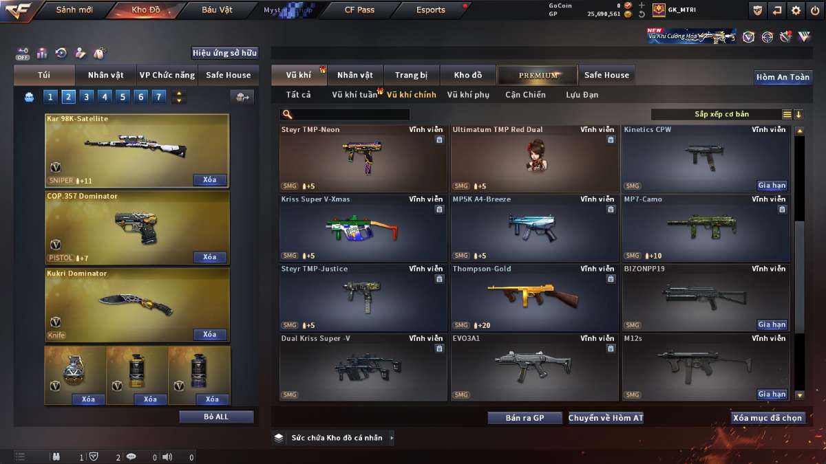 shop acc cf uy tin gia re